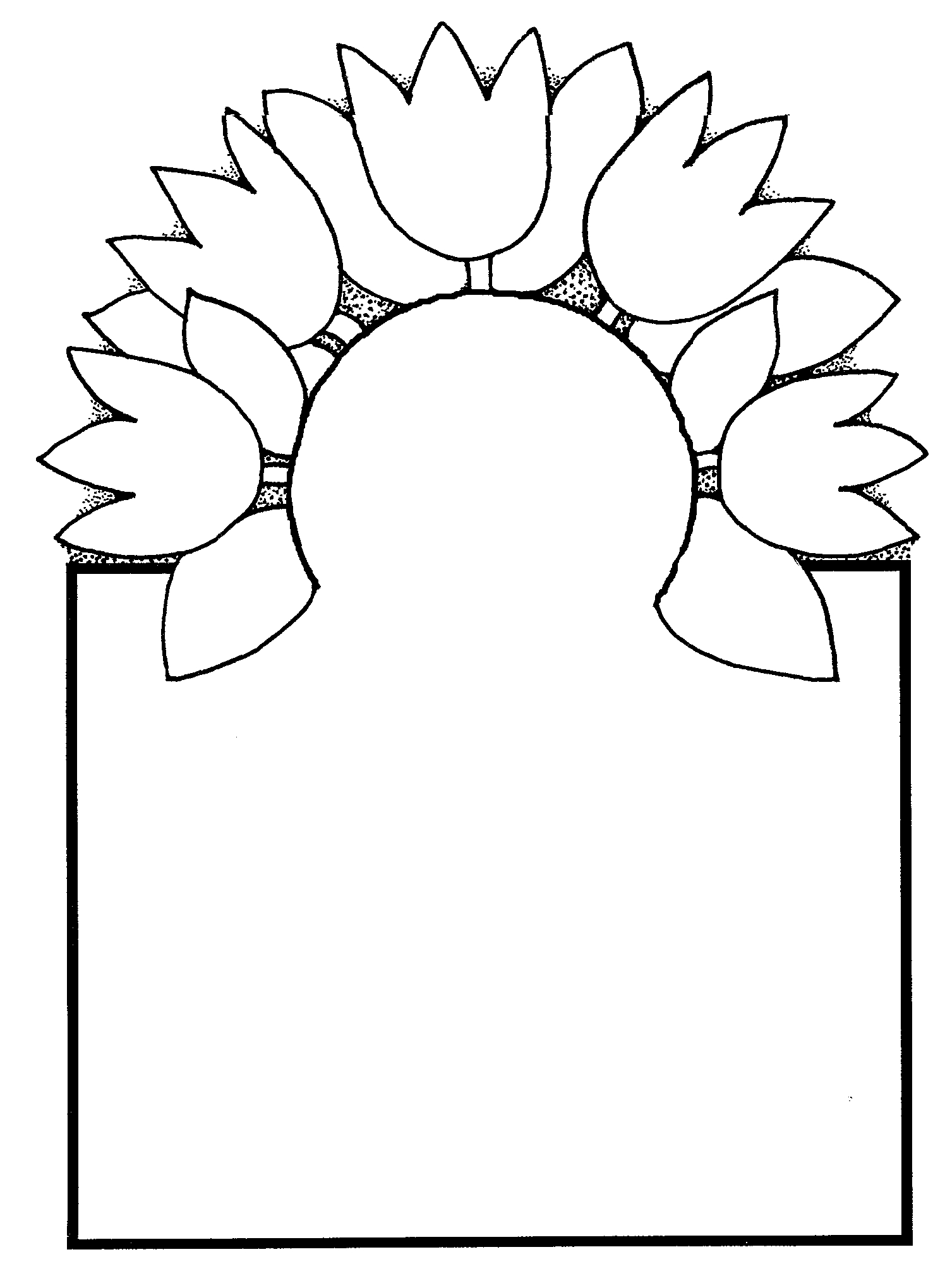 Rose Border Clipart Black And White