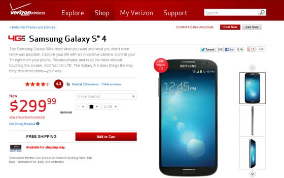 Verizon Listing