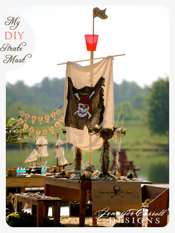 DIY My Pirate Mast Centerpiece DIY My Pirate Mast Centerpiece