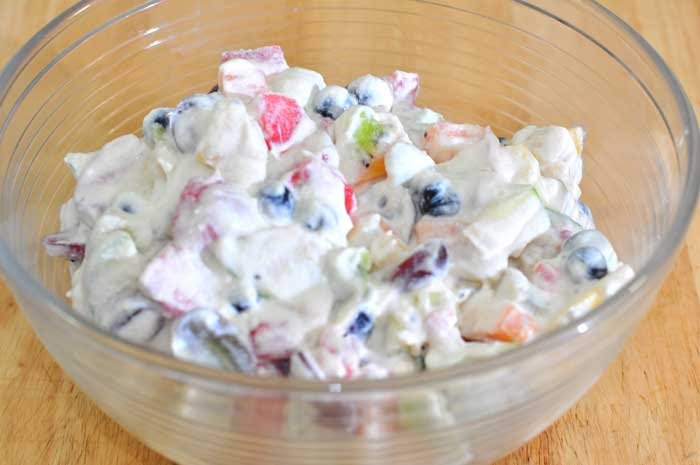 finished fruit salad
