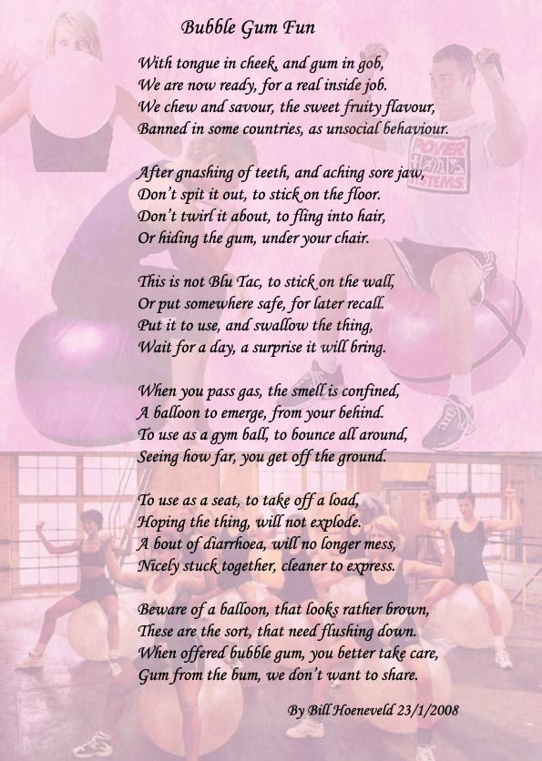 Bubble Gum Fun Funny Cute Poems