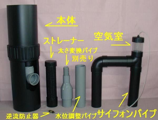 オーバーフロー用サイフォンセット サイフォン式オーバーフロー 自作用の通販