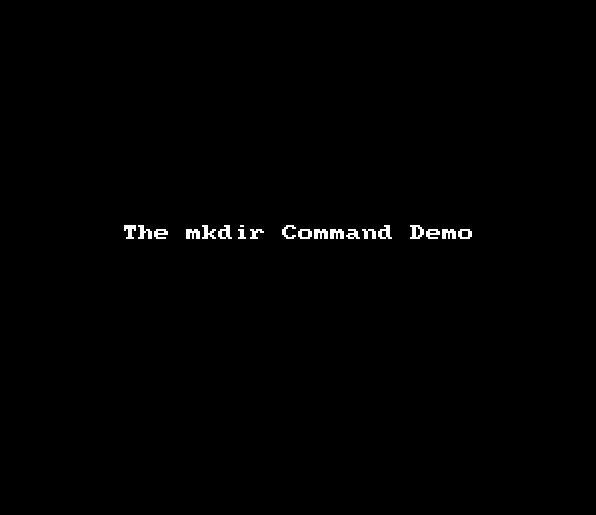 Animated gif 01: mkdir in action under Linux / Unix like operating systems  
