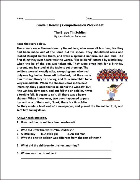  grade 4 reading comprehension worksheets pdf uncategorized resume