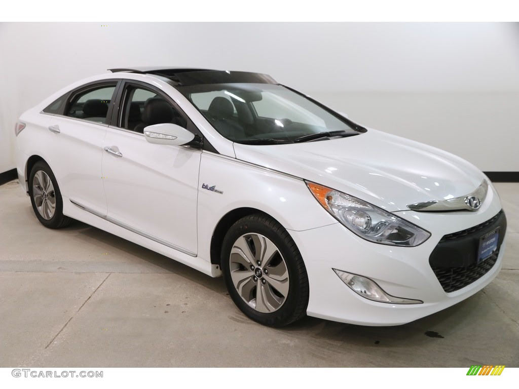 2015 Diamond White Pearl Hyundai Sonata Hybrid Limited #130390666