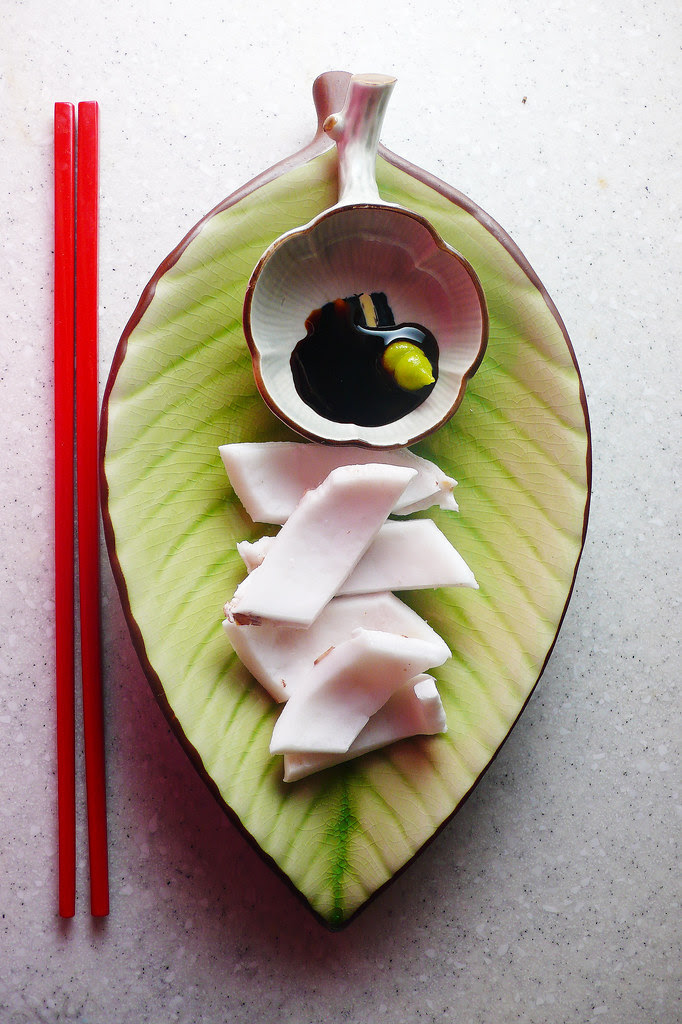 coconut, sashimi-style