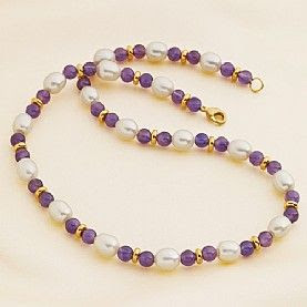 Pearl Amethyst Necklace