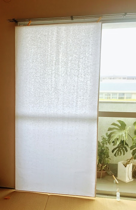 百均で障子 しょうじ を作ってカーテンレールにかける方法 茶室を作るプロジェクト ワカモノキモノ