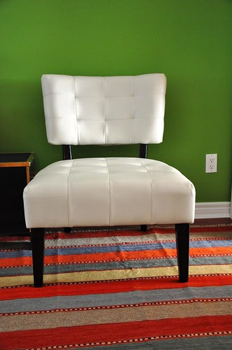 spinning chair with rug