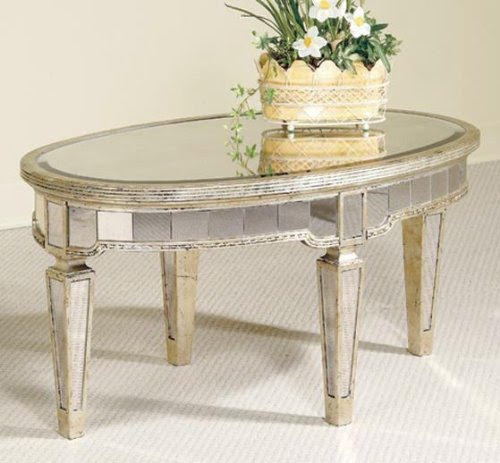 Mirrored Glass Coffee Table