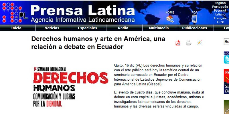 Derechos humanos y arte en América, una relación a debate ...