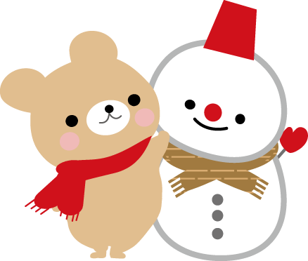 冬のイラスト 雪だるま 無料イラストフリー素材