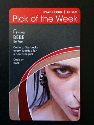 @Starbucks iTunes Pick of the Week - Bebe - Se Fue #fb