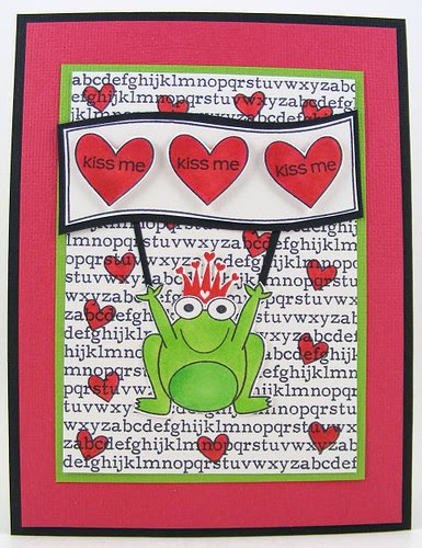 SOL February Kiss Me Frog Card