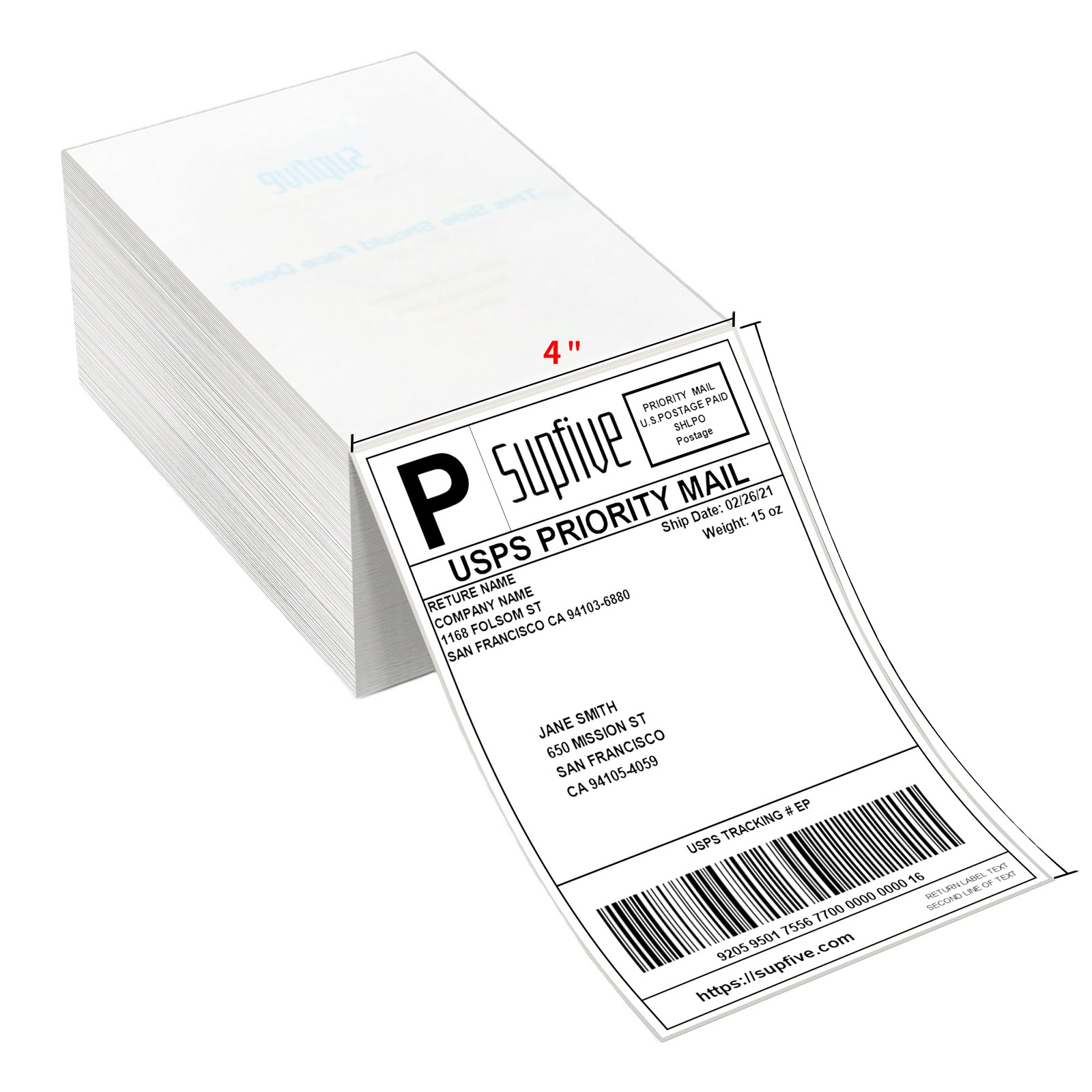 Stiker Label Perekat 4x6 