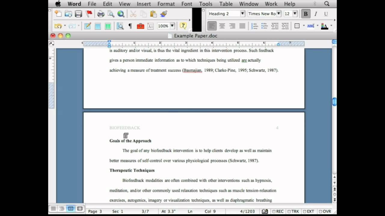 APA style Sixth Edition Tutorial. Using multiple level ...