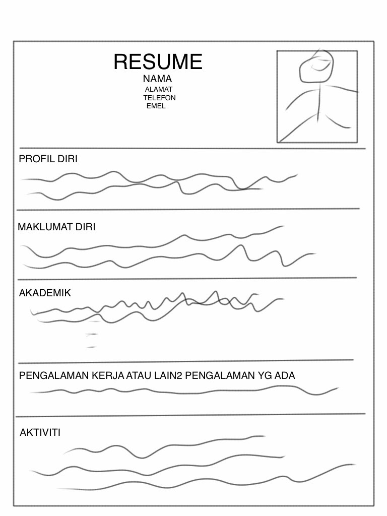 , Contoh CV, Resume Kerajaan, Resume Swasta, Contoh Resume Terkini ...