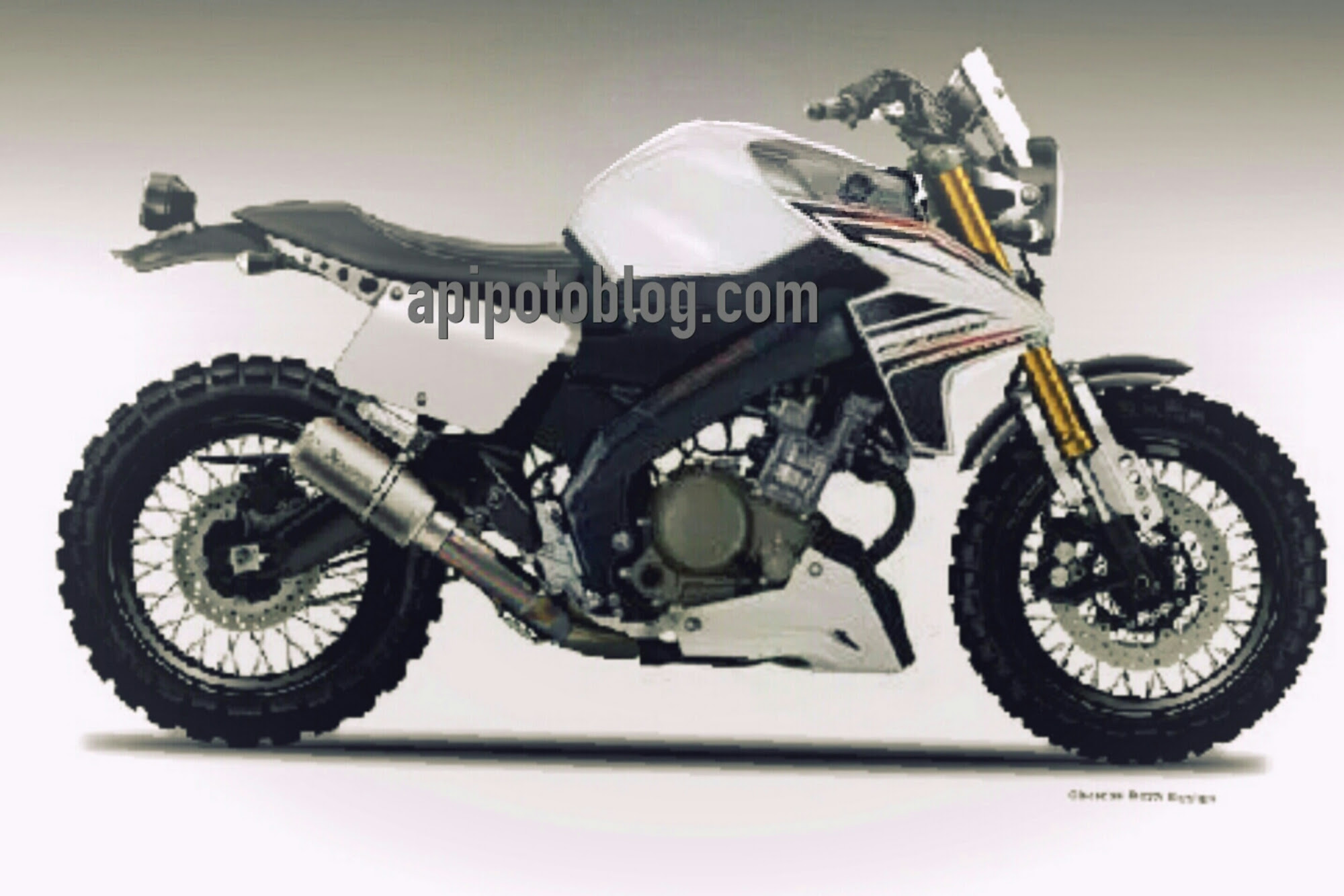 Modifikasi Yamaha Vixion Scrambler Konsep Keren Juga Nih