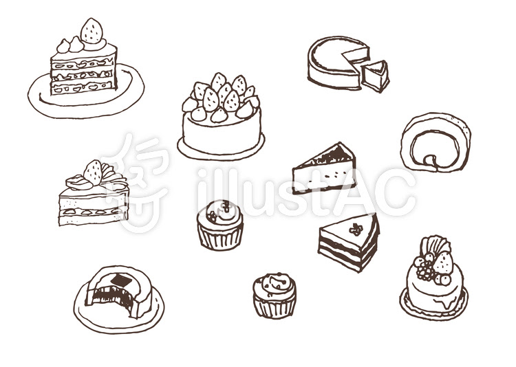 新しいコレクション ケーキ イラスト 簡単 手書き