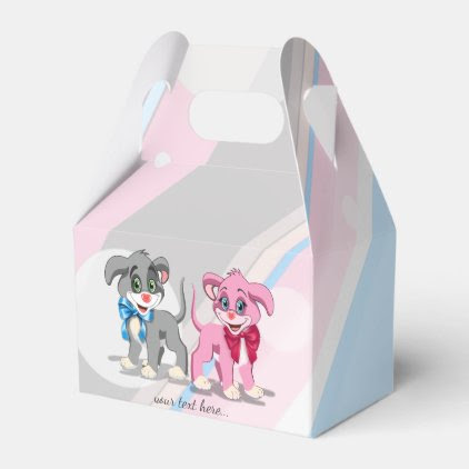 Heart Nose Puppies Cartoon Favor Box