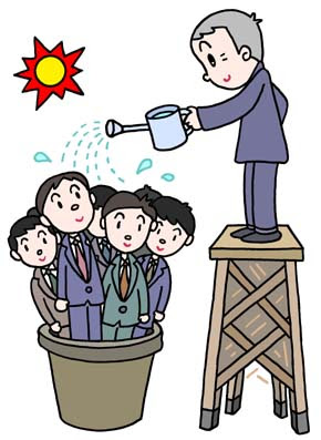 人材育成 新人育成 社員教育 他をイメージするイラスト 会社で使う 無料ビジネス素材