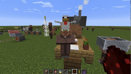 バニラのminecraftでsummonコマンドを使ってミュータントを召喚してみた
