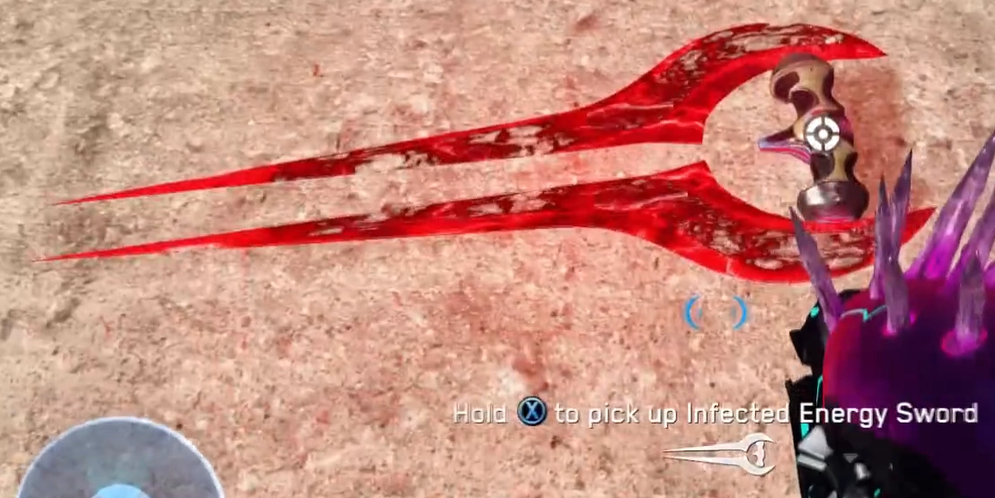 Halo Energy Sword. : oddlysatisfying The most common halo energy sword material is glass.