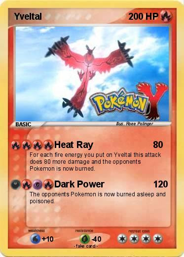 Pokémon Yveltal 61 61 - Heat Ray - My Pokemon Card