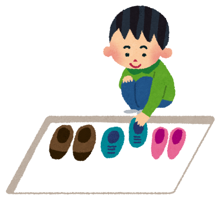 短くする 水を飲む 教室 スリッパ 並べる イラスト 7mine Jp