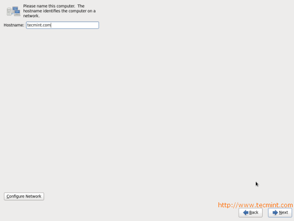 CentOS 6.3 Configuration d'hôte et de réseau