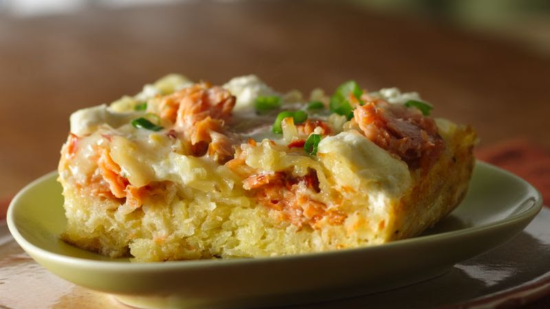 Smoked Salmon Breakfast Bake recipe from Betty Crocker
