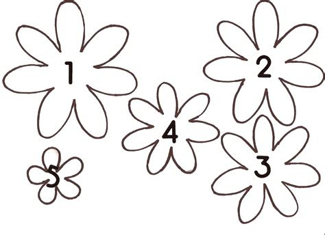  8 best images of spring flower printable template printable flower