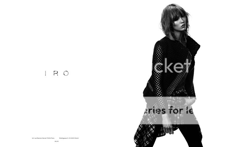 Karlie Kloss for IRO fall winter 2013 campaign by Claudia Knoepfel and Stefan Indlekofer