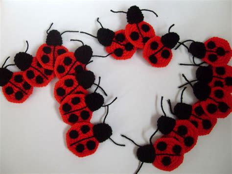 crochetisfun pattern ladybug applique