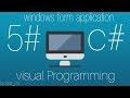 Tutorial #5 C# Windows form application Tool Box For beginner