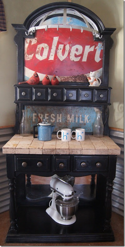 Bakers Rack Turned Coffee Station