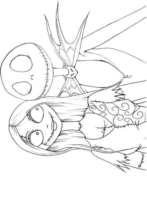 top  nightmare  christmas coloring pages