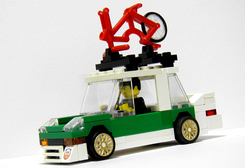 レゴ作品 自転車載せで イマドキのオシャレなカーガイを演出 4 Wide Lego Cars Blog レゴ4幅車ブログ