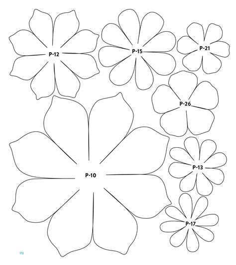 The main function of flower petals is to attract pollinators such as butterflies, bees and bats. 12 petal flower template