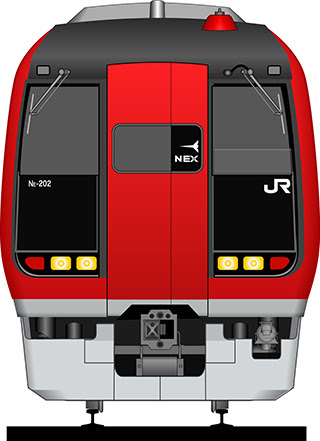 電車正面イラスト