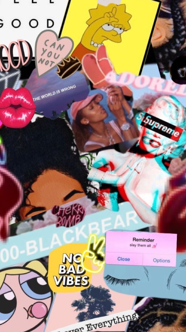 Baddie Iphone Aesthetic Collage Wallpaper