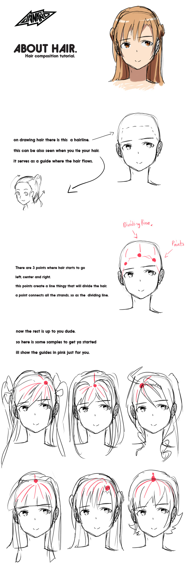 About Hair. manga hair composition tutorial by Oinario on ...