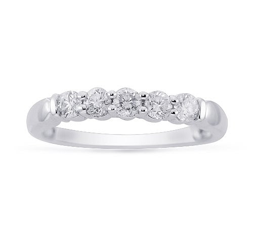 Women's 14k White Gold Diamond Anniversary Ring (1.00 cttw H-I Color, SI2-I1 Clarity), Size 6 On Sale