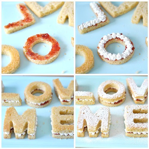 Victoria sandwich cake Love Letters