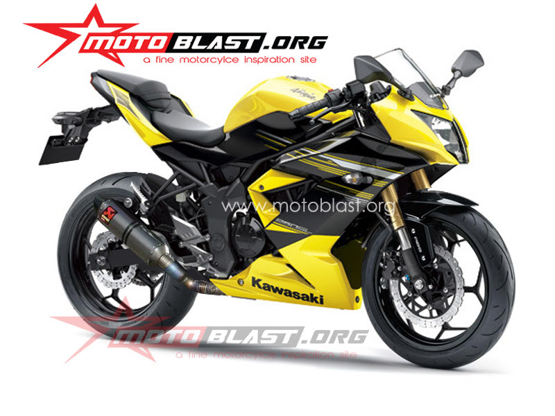 Konsep Modif Kawasaki Ninja 250 RR mono MOTOBLAST