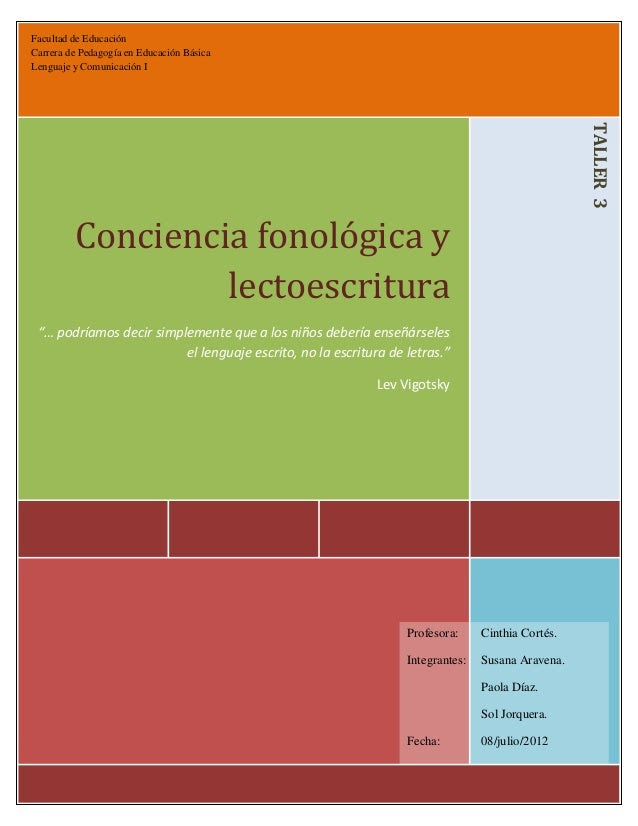 Conciencia fonológica y actividades 