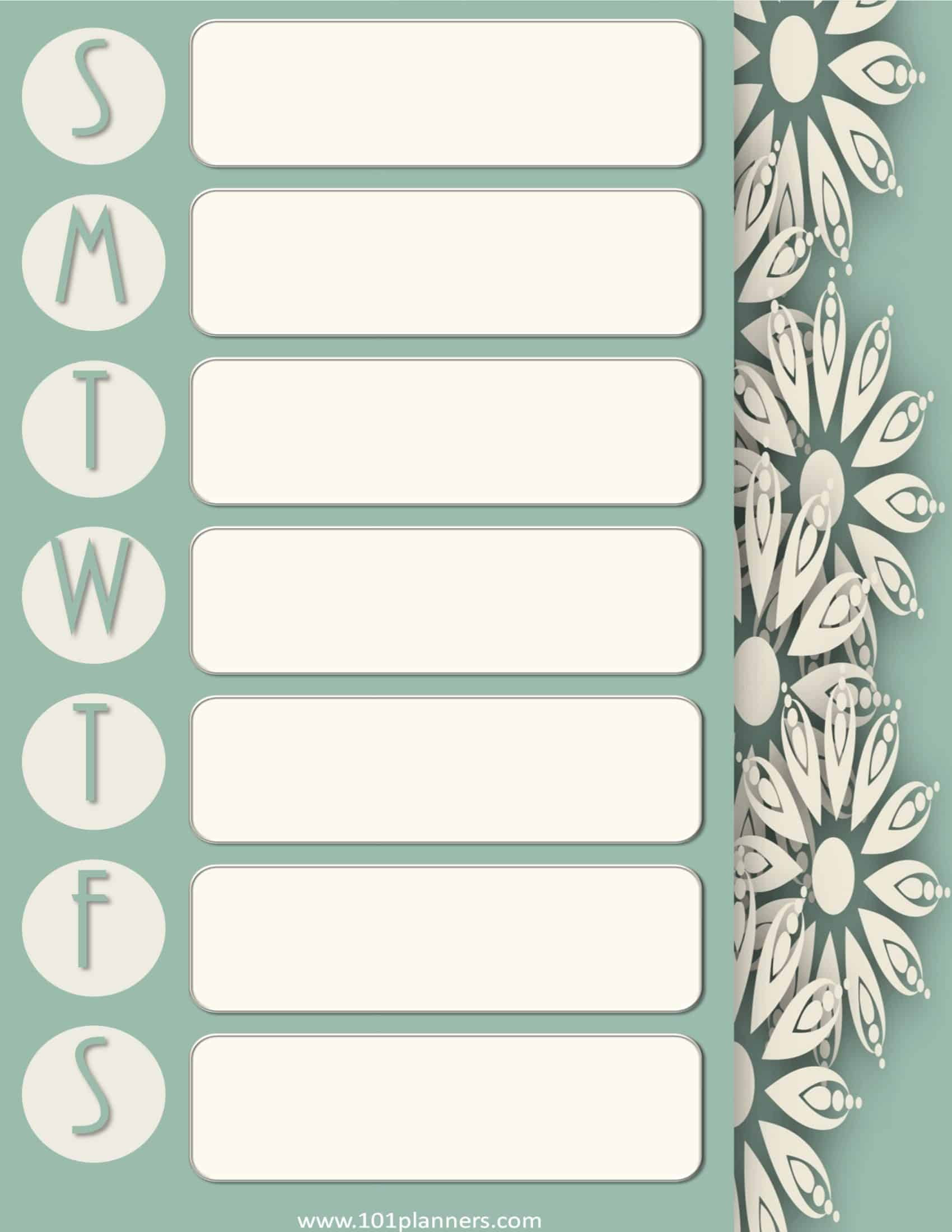 weekly calendar maker create free custom calendars