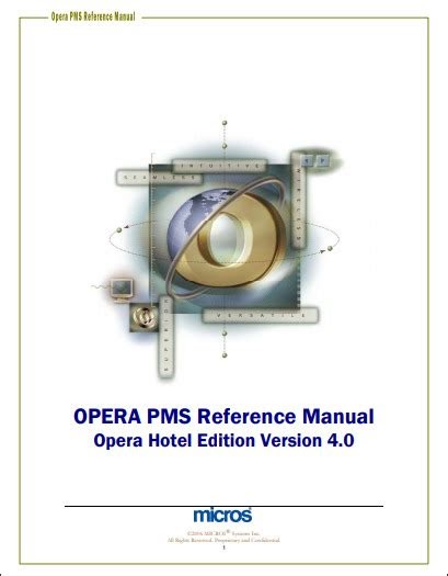 eBook Micros Opera 5 Manual (PDF / ePub)