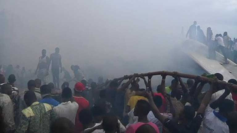 Accidente aéreo en Lagos, la mayor ciudad de Nigeria
