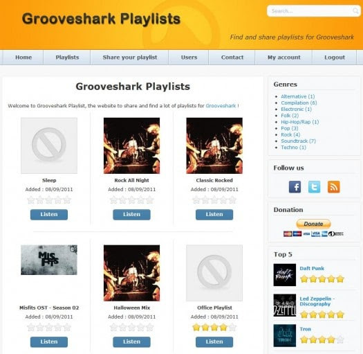 grooveshark-playlists